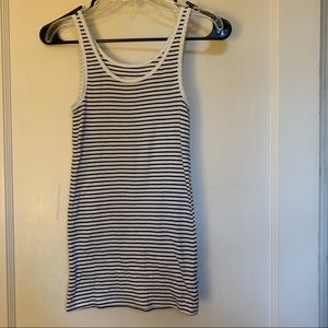 Merona Black and White Striped Tank